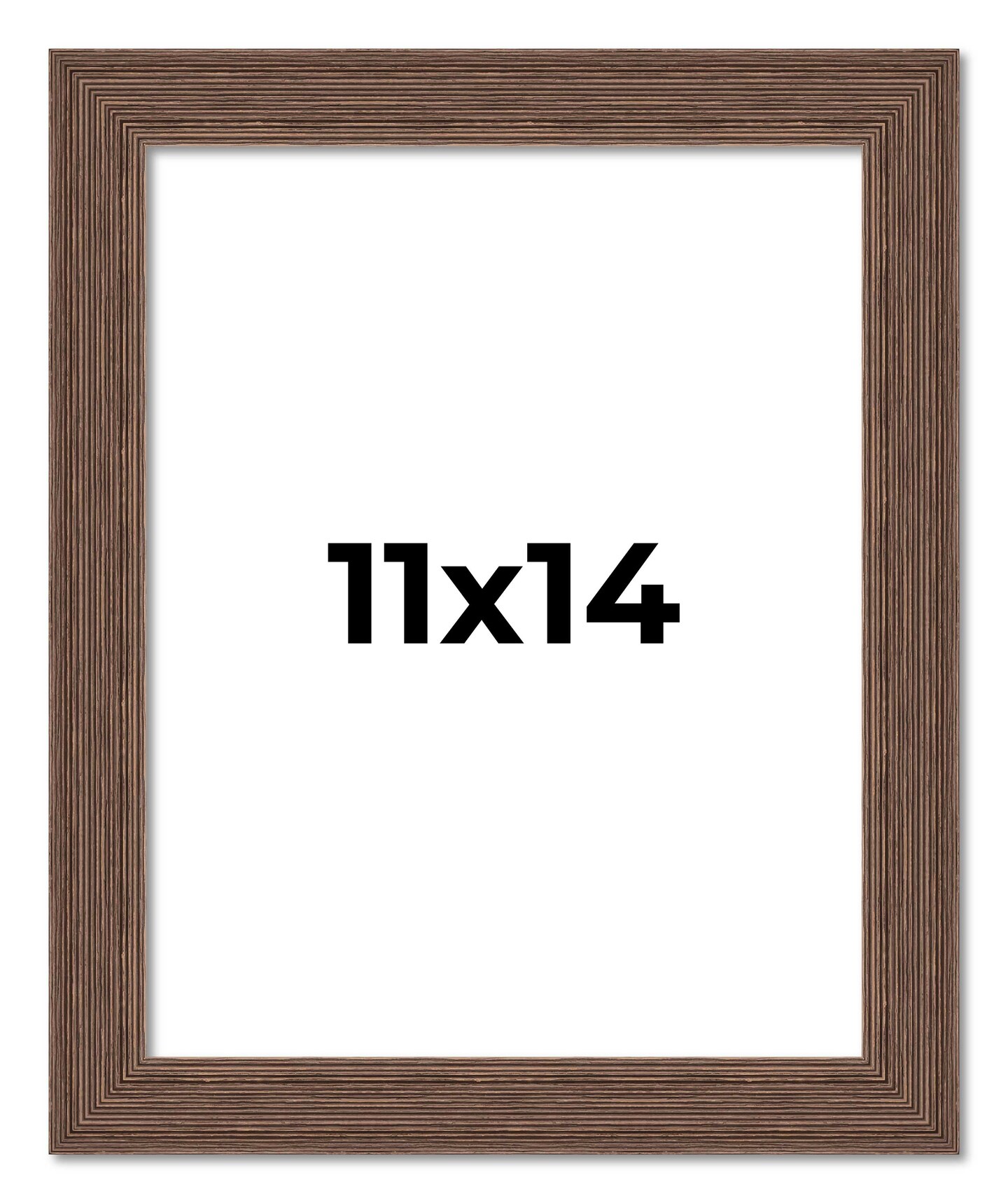 11x14 Wide Barnwood Picture Frame with UV-Resistant Acrylic &#x26; Acid Free Backing, Available in 6 Paint Finishes - Grey, Brown, White, and Black