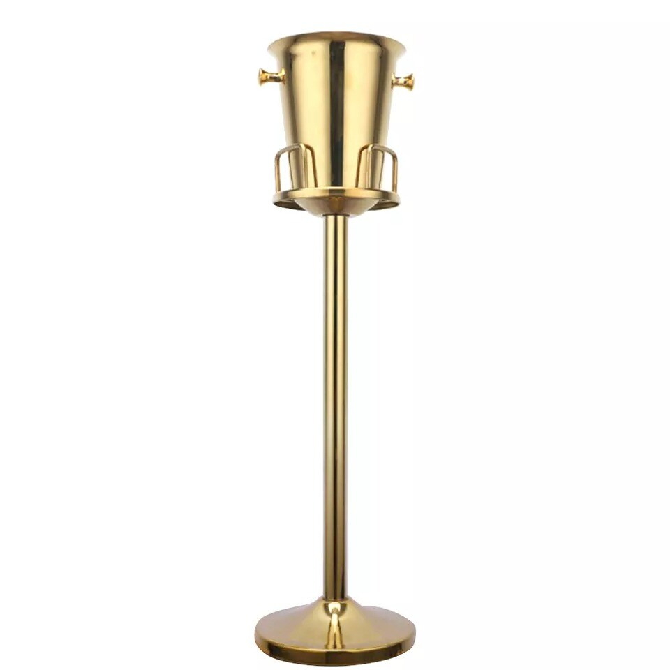 Champagne & Wine Bucket with Stand Stainless Steel Ice Bucket - Bar/Restaurant