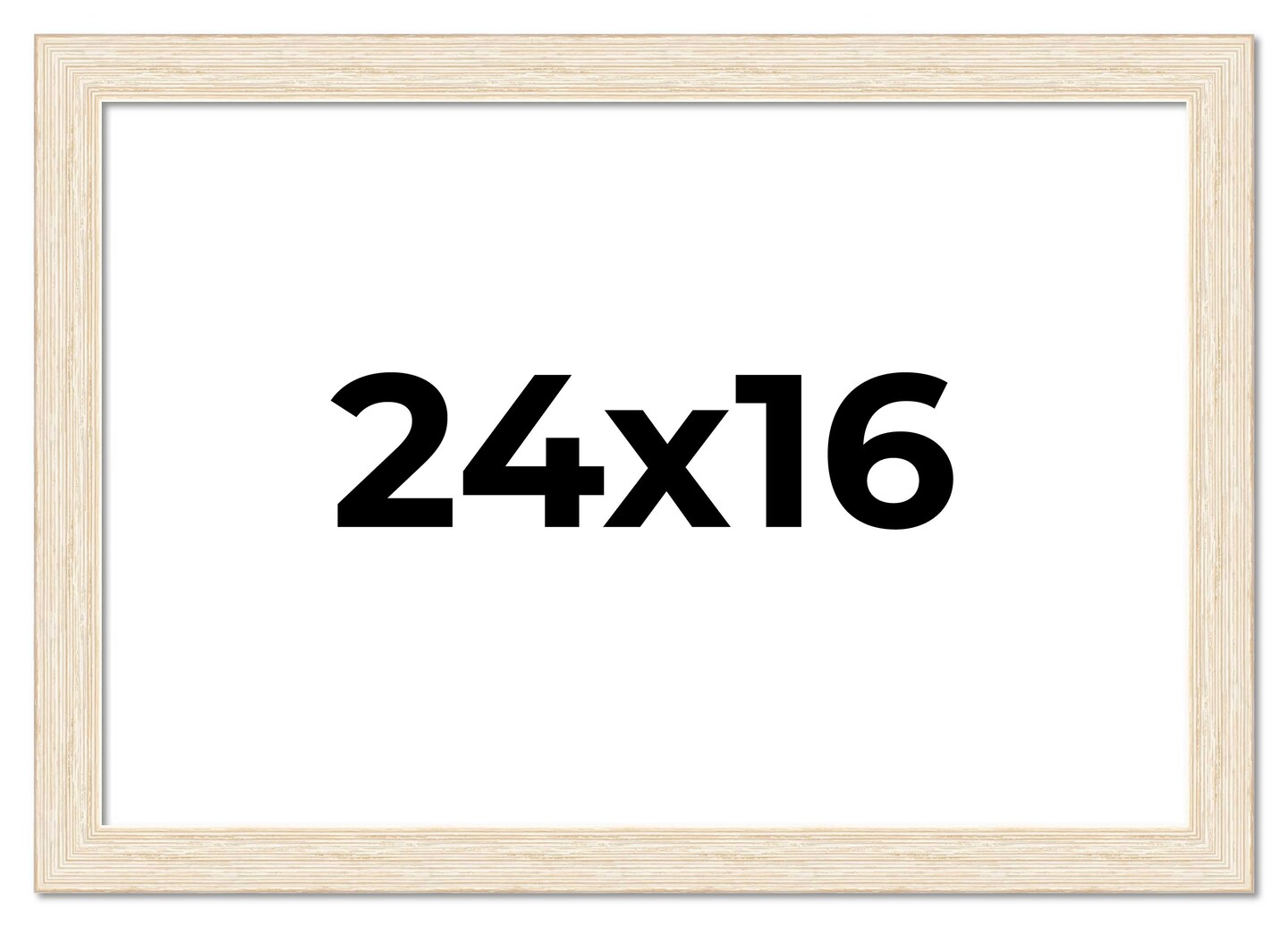 24x16 Wide Barnwood Picture Frame with UV-Resistant Acrylic &#x26; Acid Free Backing, Available in 6 Paint Finishes - Grey, Brown, White, and Black