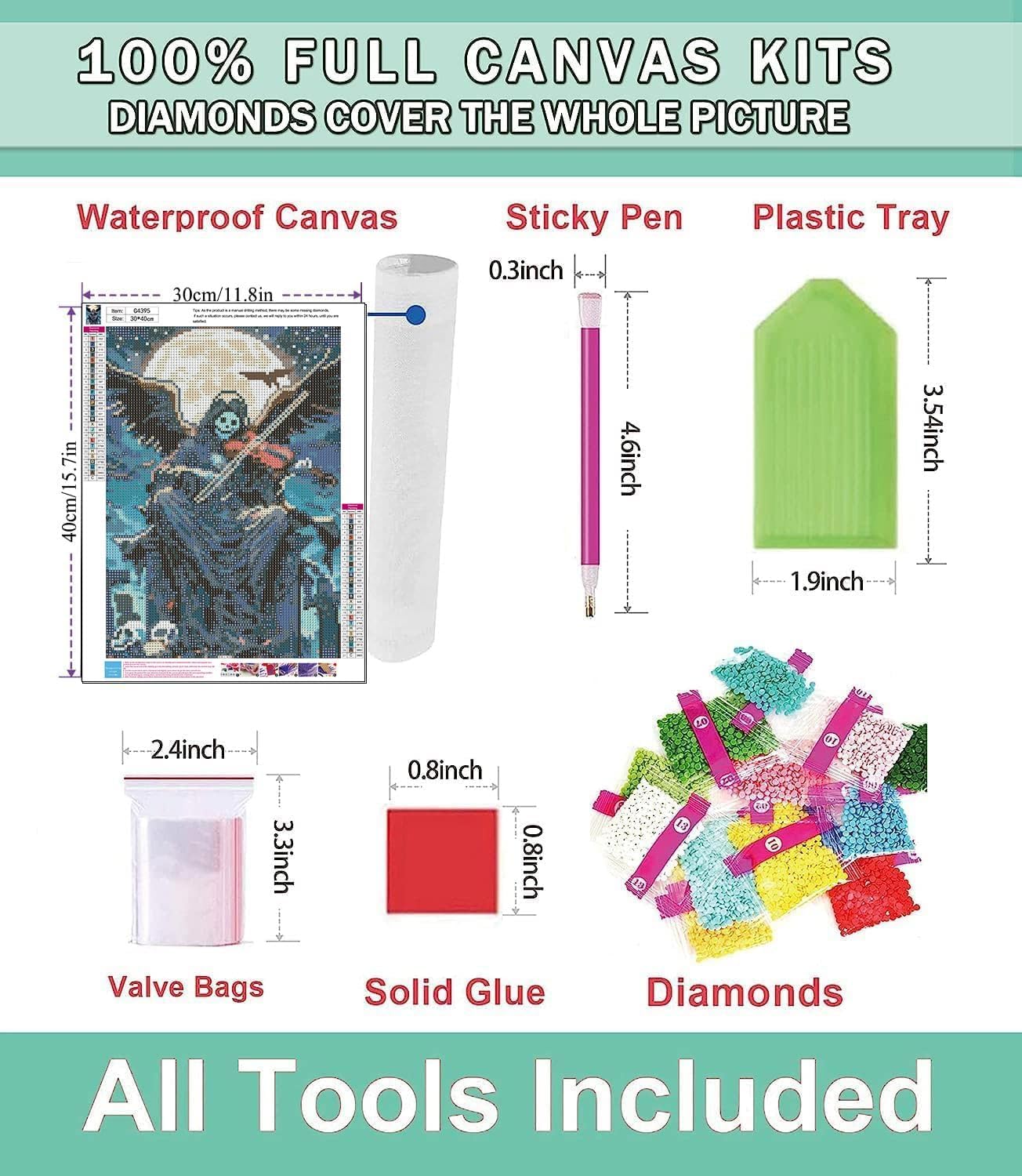 Kitchen Diamond Art Kits For Adults | DIY 5D Diamond Painting For Beginners (12x16 Inch) - View #6