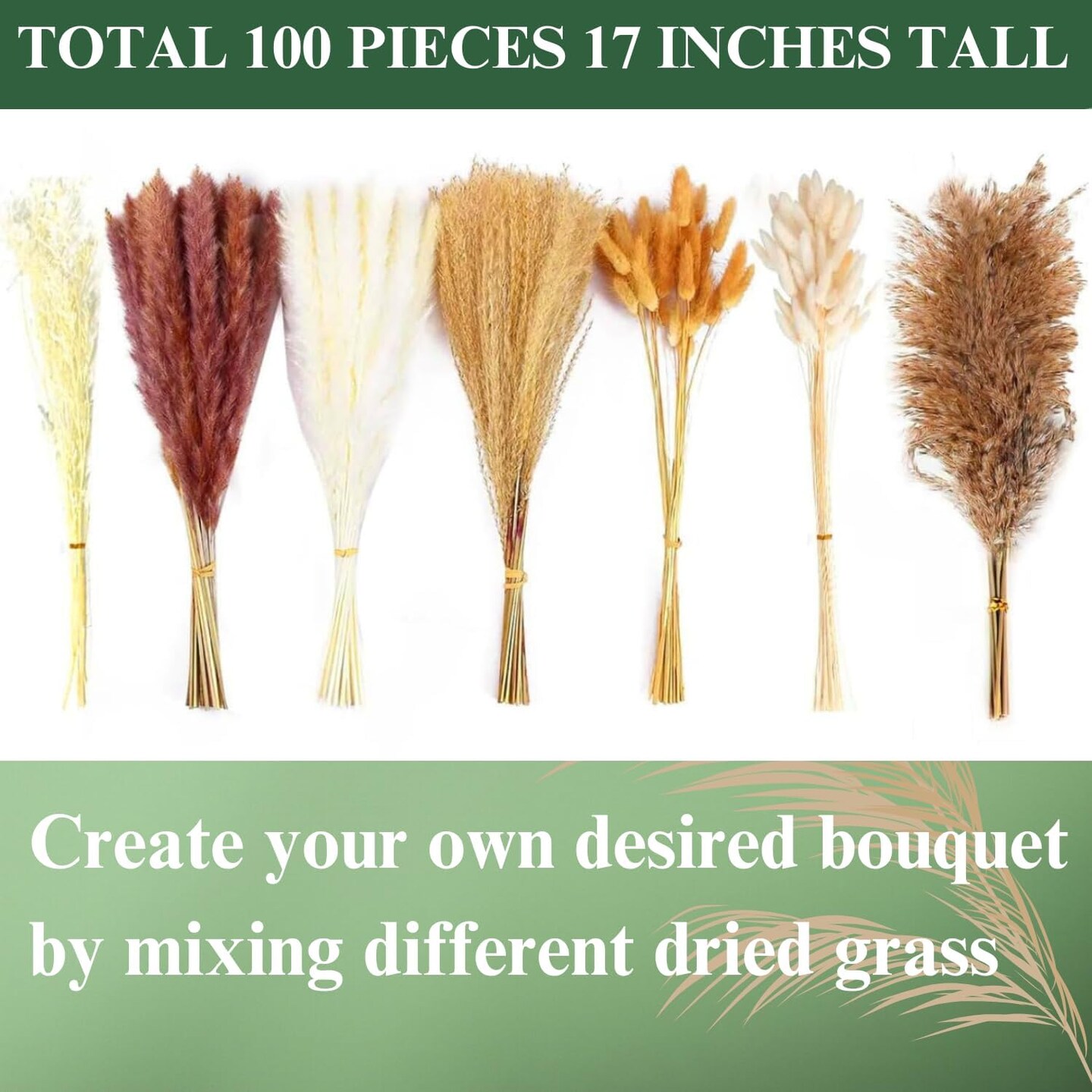 Dried Pampas Grass Decor - Perfect Theme for Holidays, Boho Home, Centerpieces, Wedding Decorations
