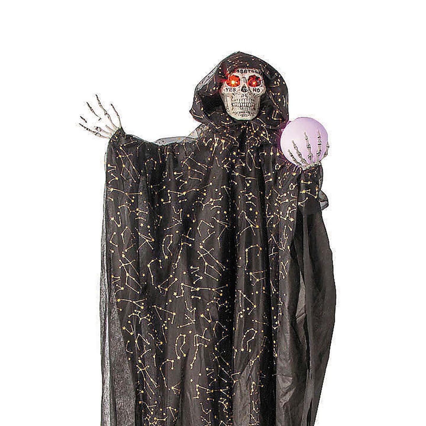 6 Ft Hanging Light Up Constellations Skeleton Witch Halloween Decoration