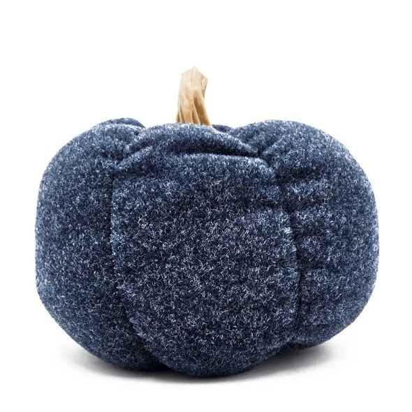 Set Of 3, 7.5x7.5x5.7 Dark Blue Pumpkin, Pumpkin Ornament Decor For Holiday Harvest Festival Fall Festival Thanksgiving