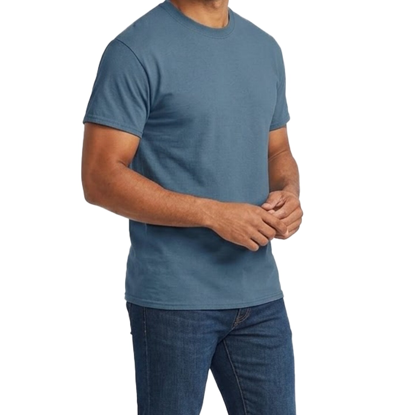 Gildan Unisex Heavy Cotton Indigo Blue Blank T-Shirt Bundle for DIY Crafts, Heat Transfer Vinyl & Screen Printing