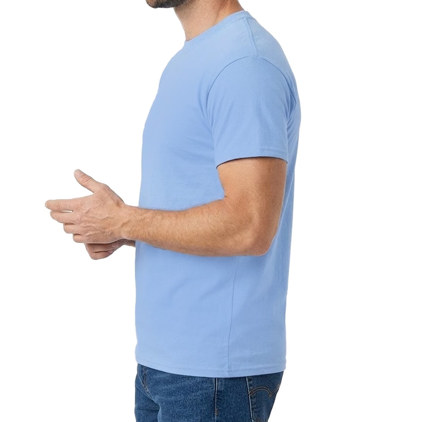 Carolina Blue Heavy Cotton T-Shirt - Gildan, Adult's Craft & DIY Blanks Tee