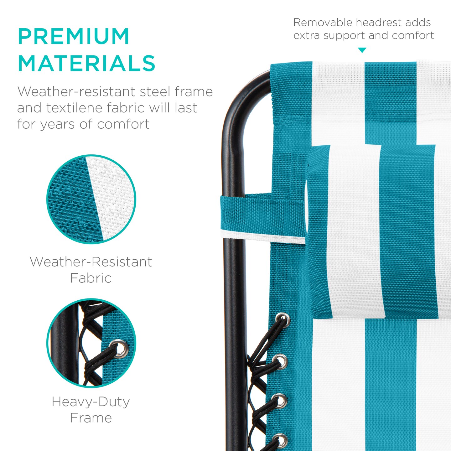 Best Choice Products Set of 2 Zero Gravity Lounge Chair Recliners for Patio, Pool w/ Cup Holder Tray