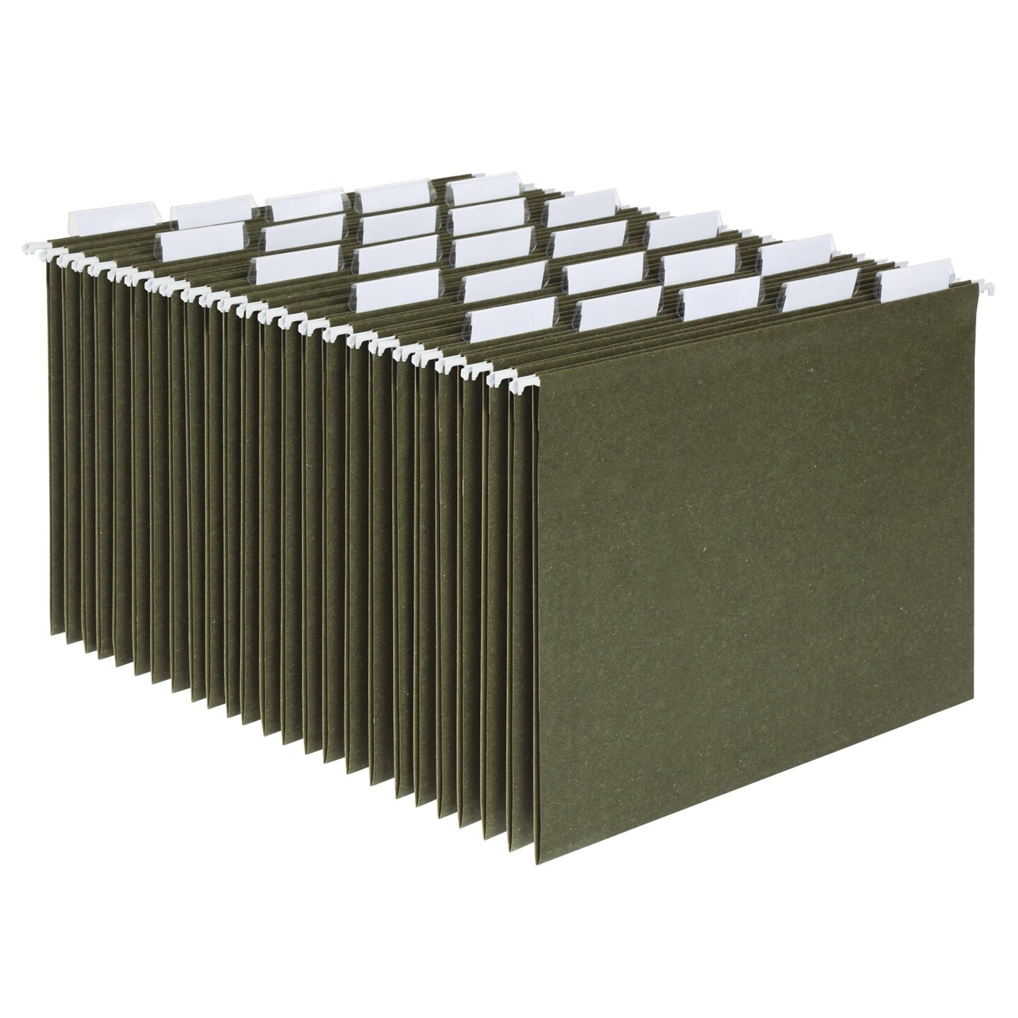 Pendaflex Essentials Hanging File Folder, 1/5 Cut, Letter Size, Standard Green, Pack of 25