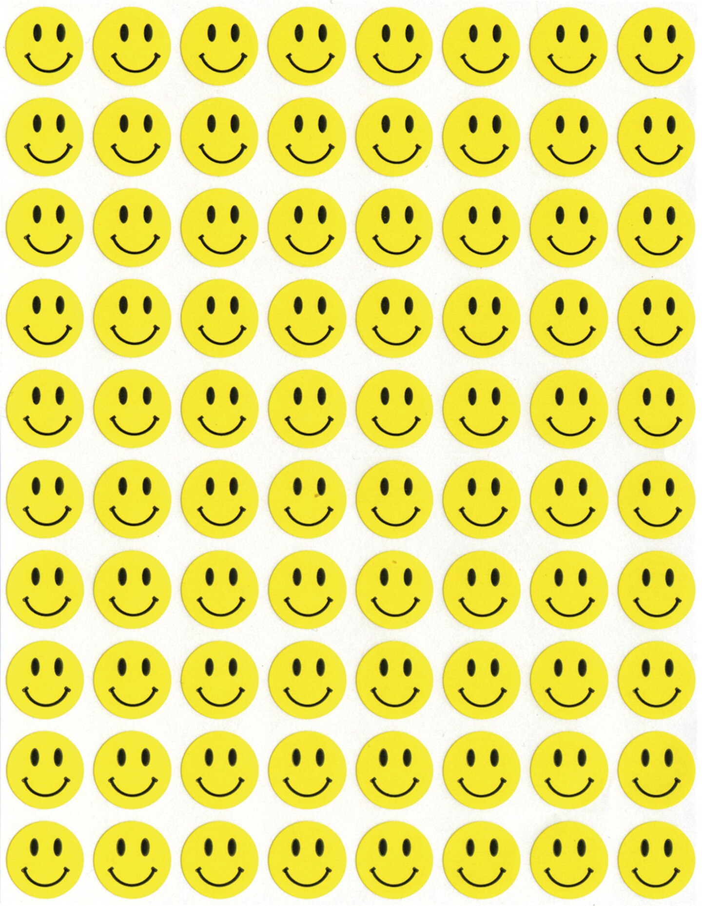 School Smart Smiley Face Mixed Emoji Stickers, 50 Sheets, Pack of 1780