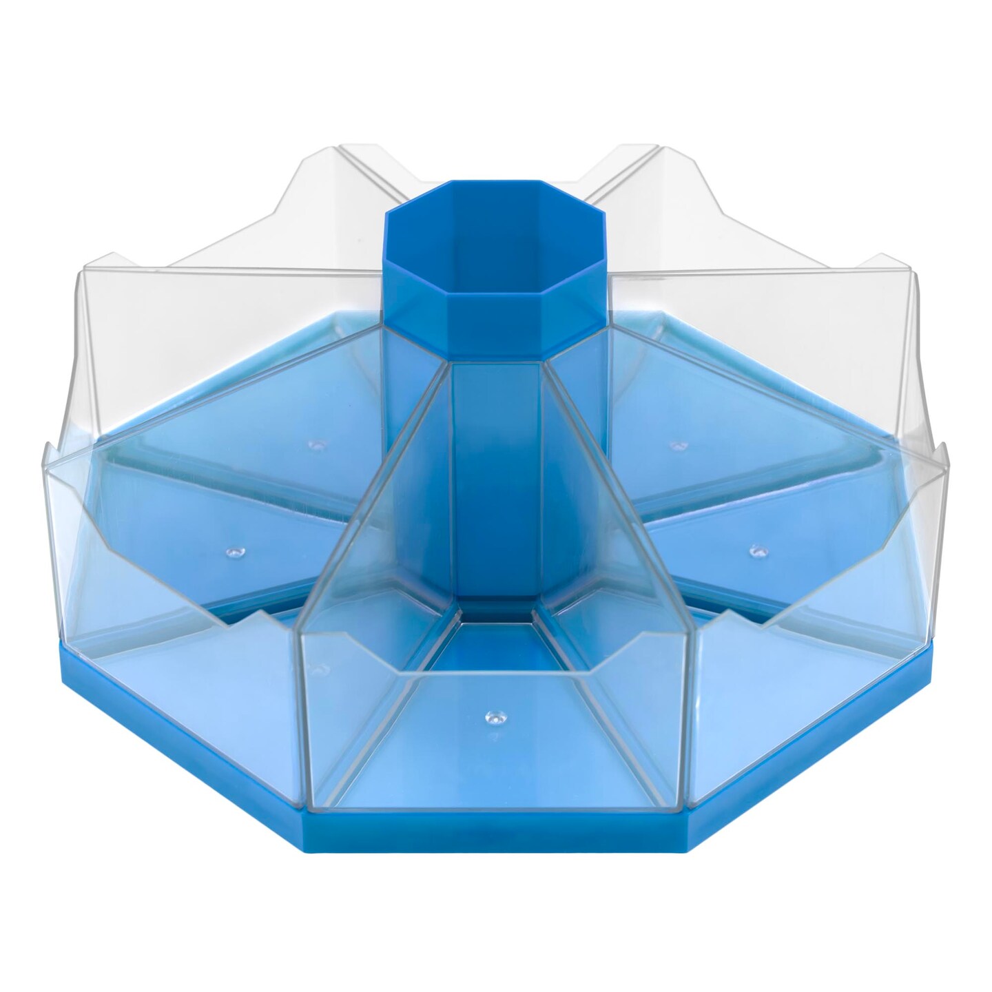 Junior Learning: Classroom Caddie - Blue - 360 Spinning Class & Desk Organizer, Holds 8 Removable Compartment Trays, Store Art & Writing Supplies