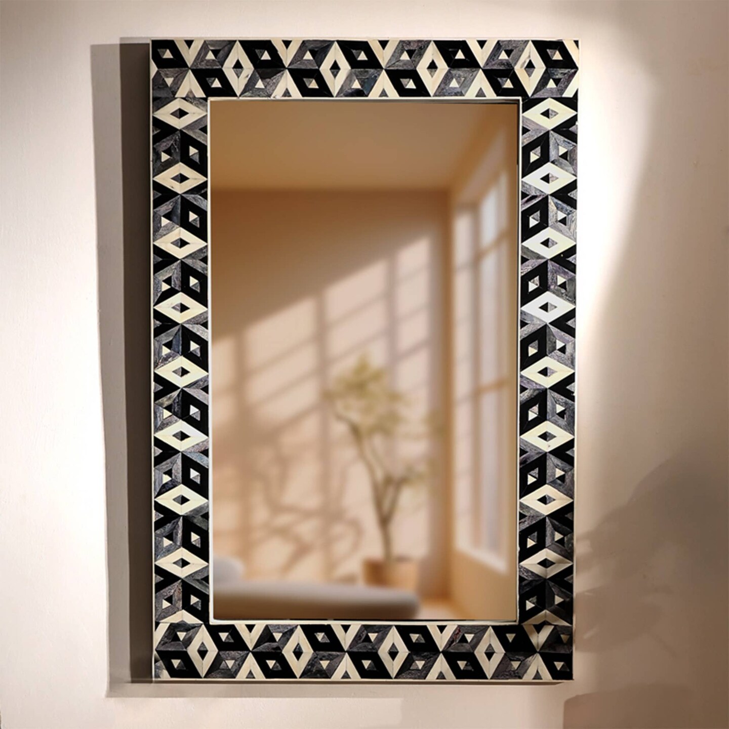 Decorative Wall Mirror with Frame - 24&#x22; X 36&#x22;