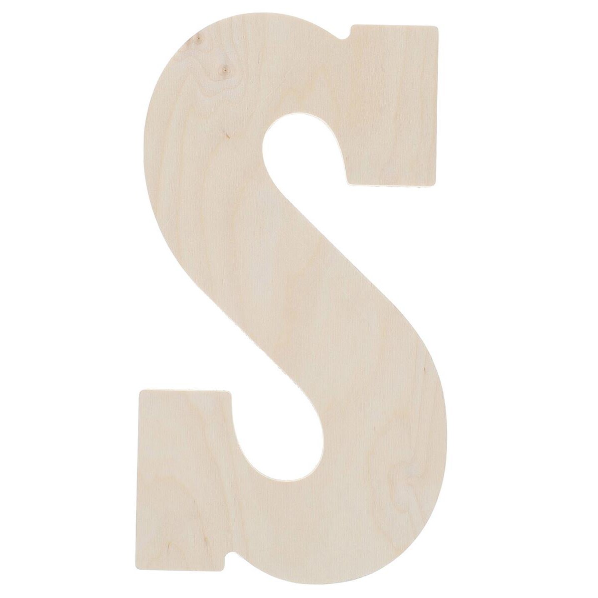 Good Wood By Leisure Arts Letter 13&#x22; S, Wooden Letters, Wood Letters, Wooden Letters Wall Decor, Large Letters 13 Inch, Small For Crafts