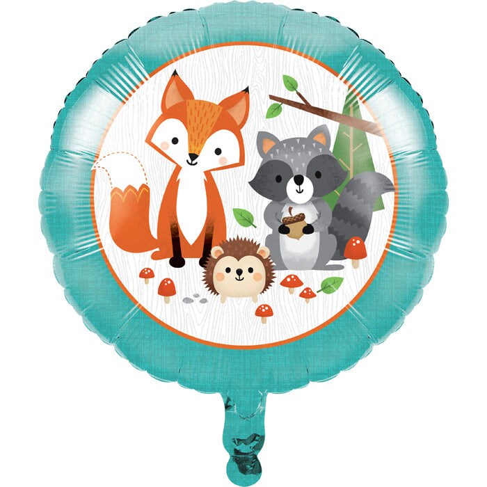 Bulk Pack of 2 Wild One Woodland Mylar Balloons