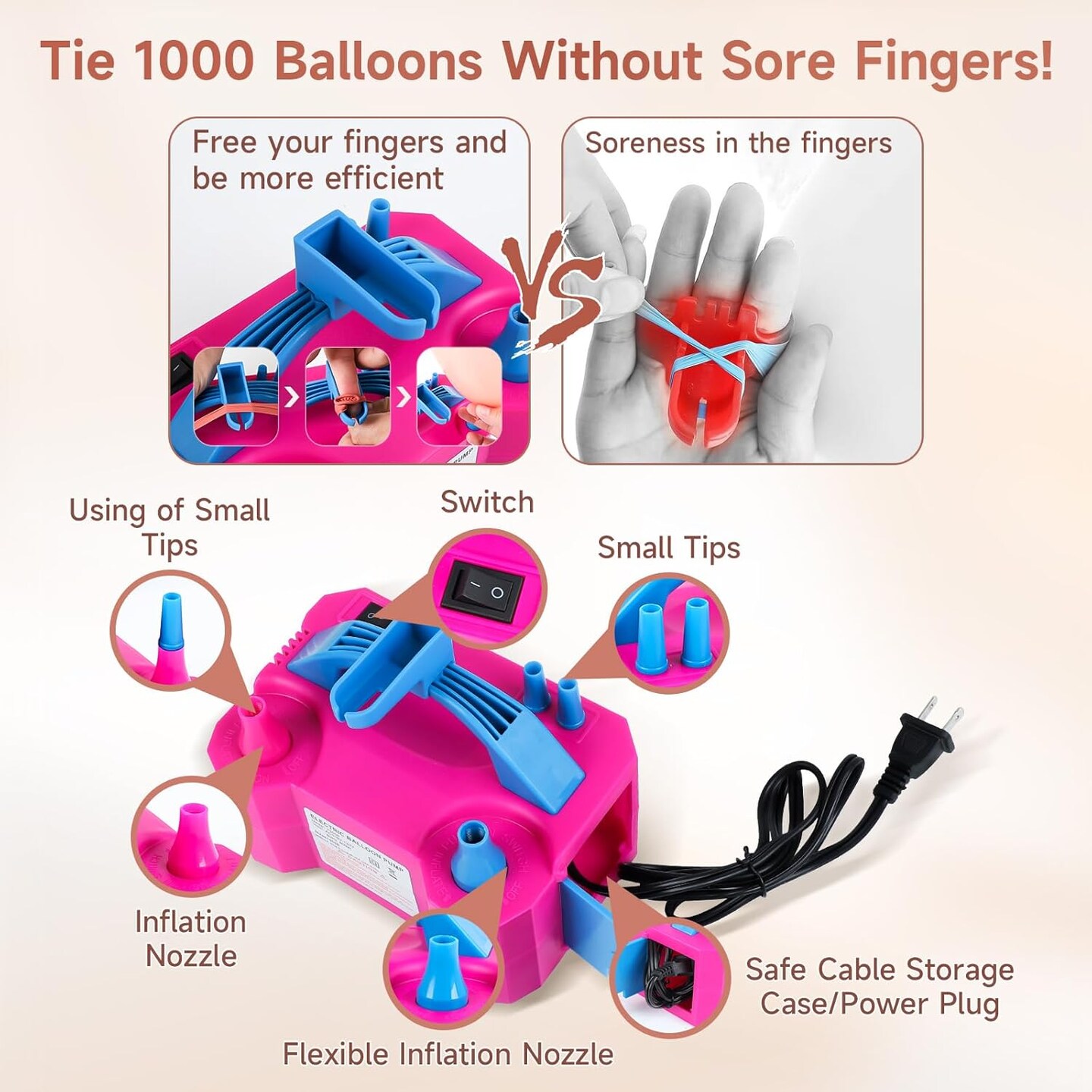 Rose Gold Balloon Garland Kit, 142Pcs Nude Pastel Pink Gold and Rose Gold Confetti Balloon Arch Kit with Electric Pump for Wedding Bridal Shower Princess Party Girl Birthday Baby Shower Decorations