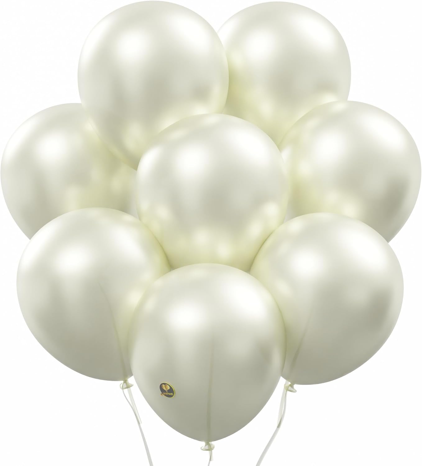 Biodegradable Balloons 24 pcs Pearlized White 12 Inch Pearl Color