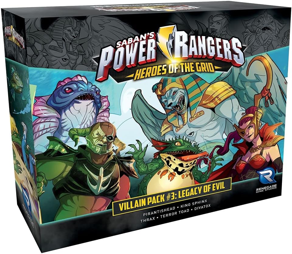 Renegade Game Studios Power Rangers: Heroes of The Grid Villain Pack #3 Legacy of Evil