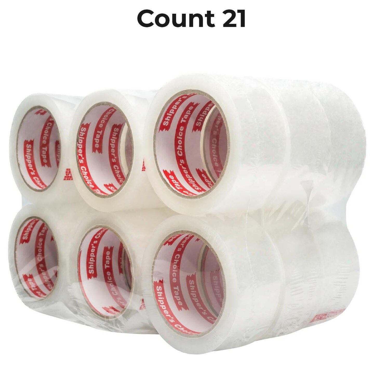Shipper's Choice 3 Inch Clear Packing Tape 24 Super Adhesive Rolls