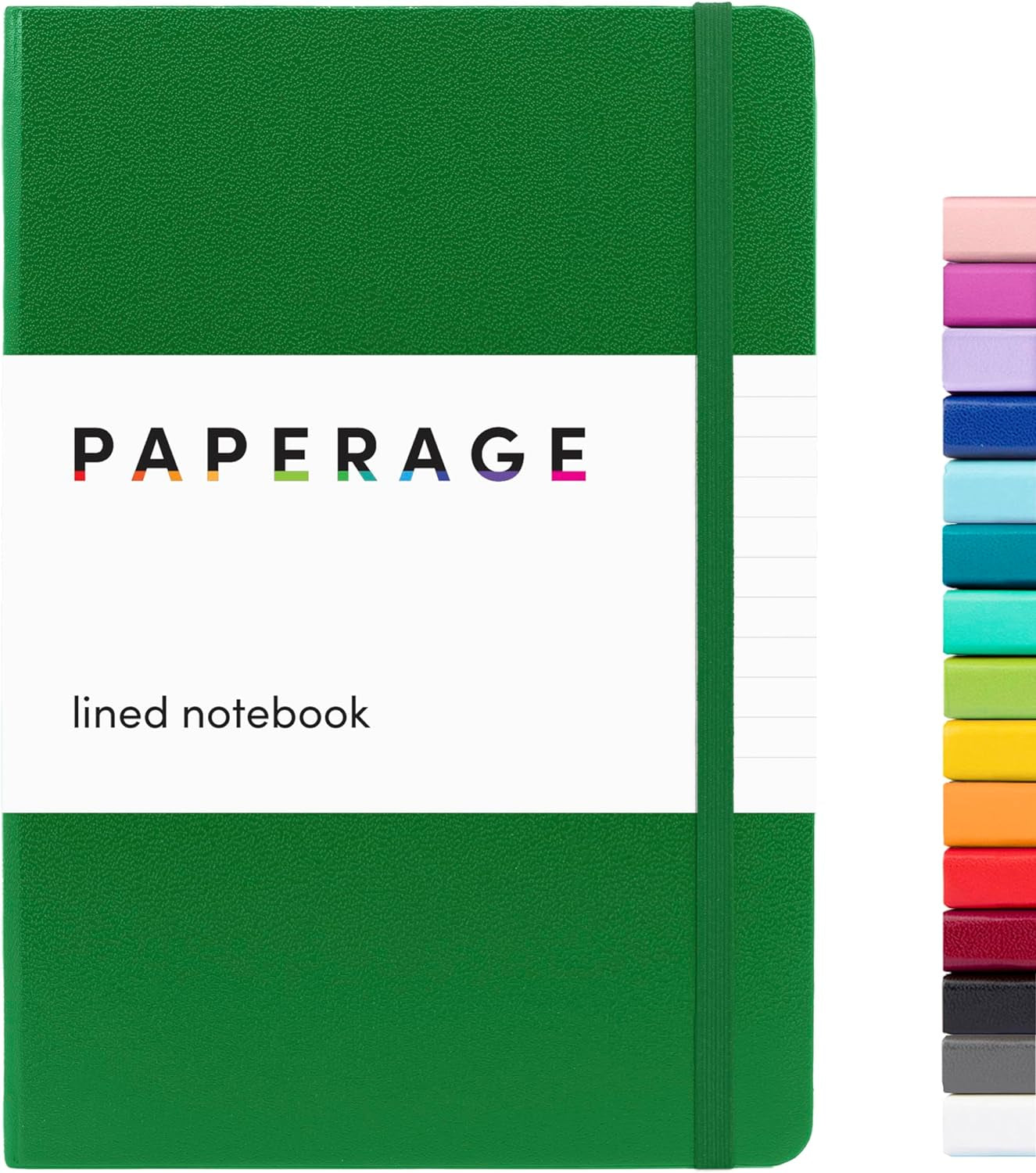 Lined Journal Notebook, (Green), 160 Pages, Medium 5.7 Inches X 8 Inches - 100 Gsm Thick Paper, Hardcover