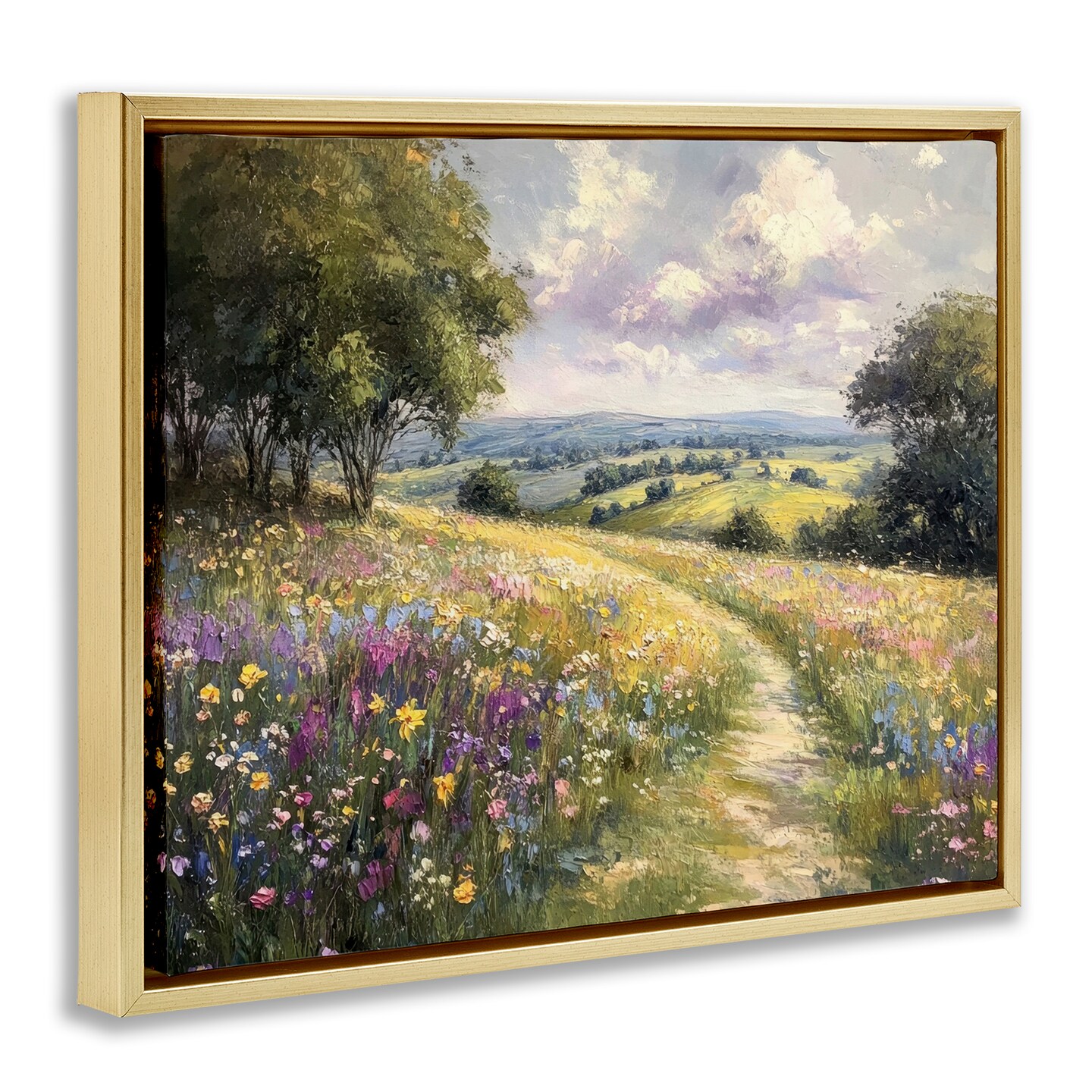 Stupell Industries Peaceful Path Through Meadow Floating Frame, design by Petal Prints Design