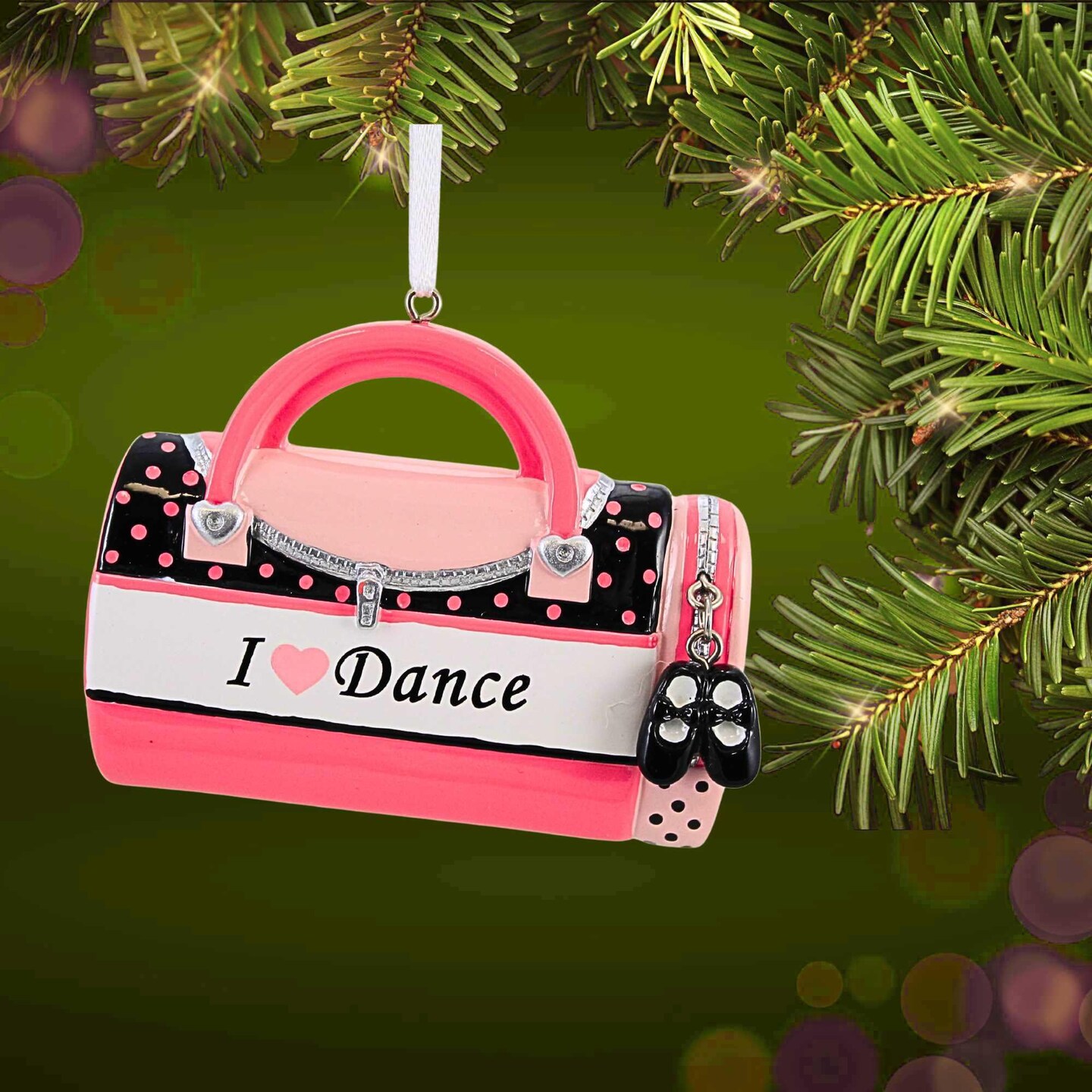 Polarx 3.0 Inch Dance Bag Christmas Tree Ornament , Dance Shoes Suitcase