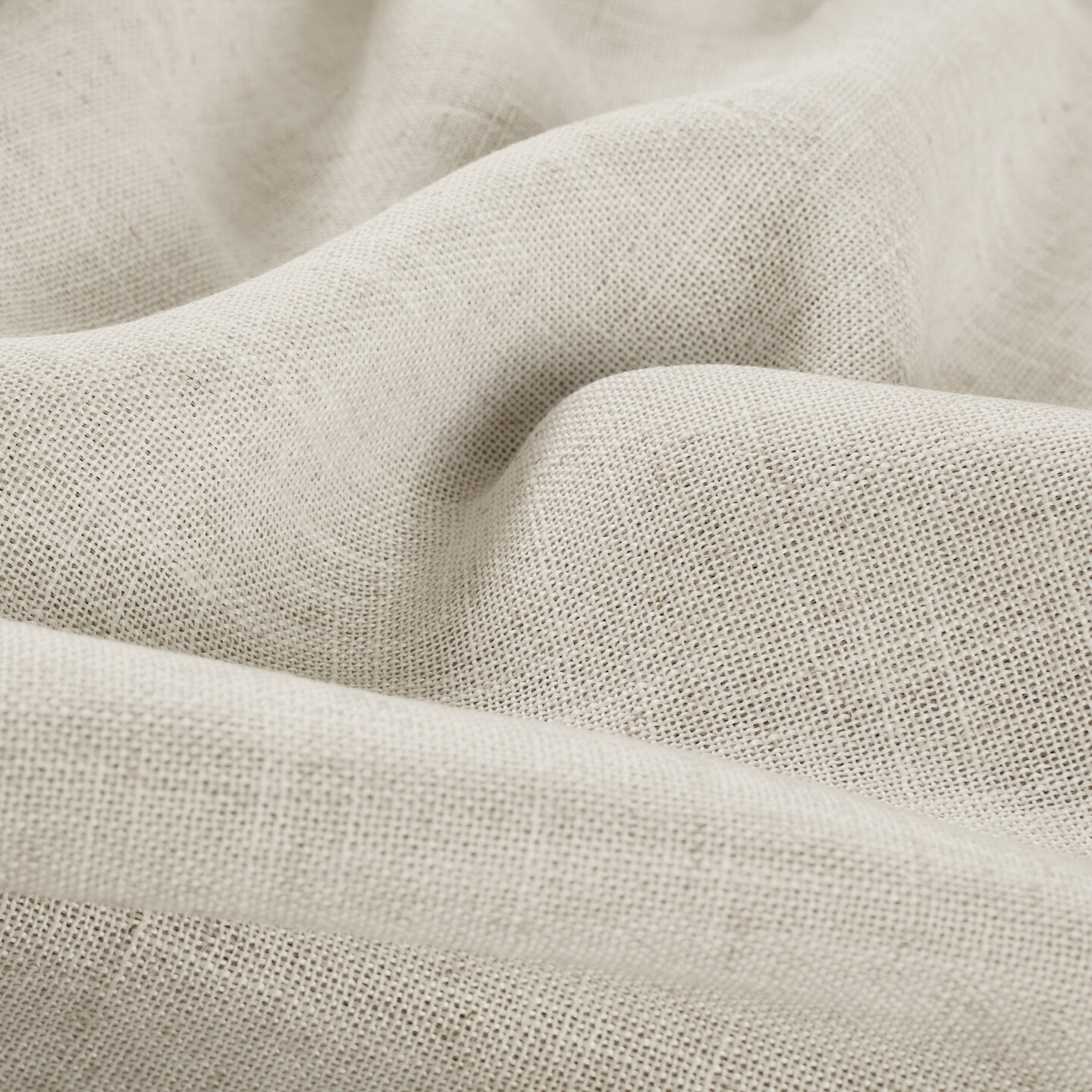 Threadmade Home Harrow Solid Texture Blackout Window Curtain Panel, Natural - 52"W x 84"L