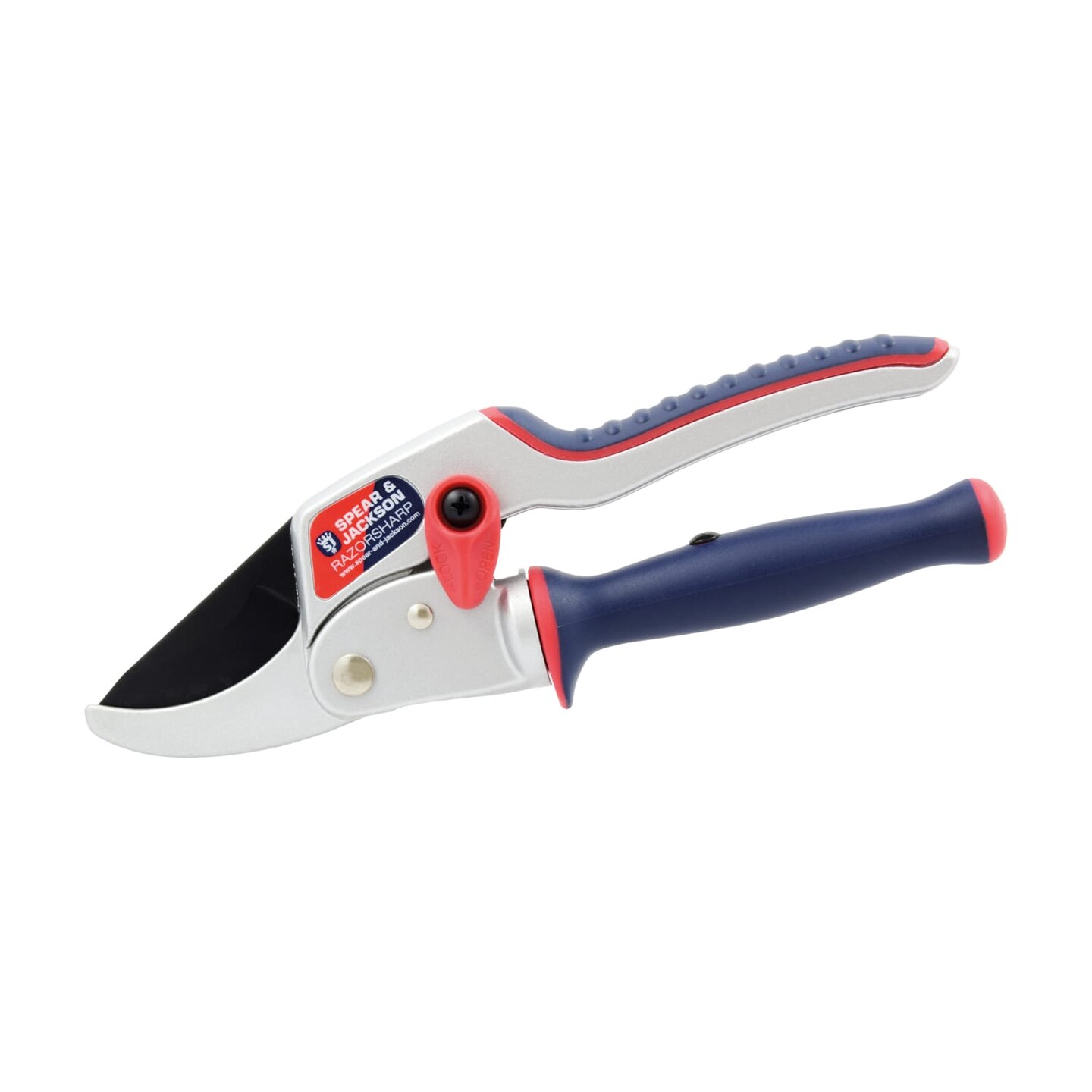 Spear &#x26; Jackson Razorsharp Ratchet Anvil Pruners with Twist Handle, Ergonomic High-Carbon Steel Blades for Effortless Pruning