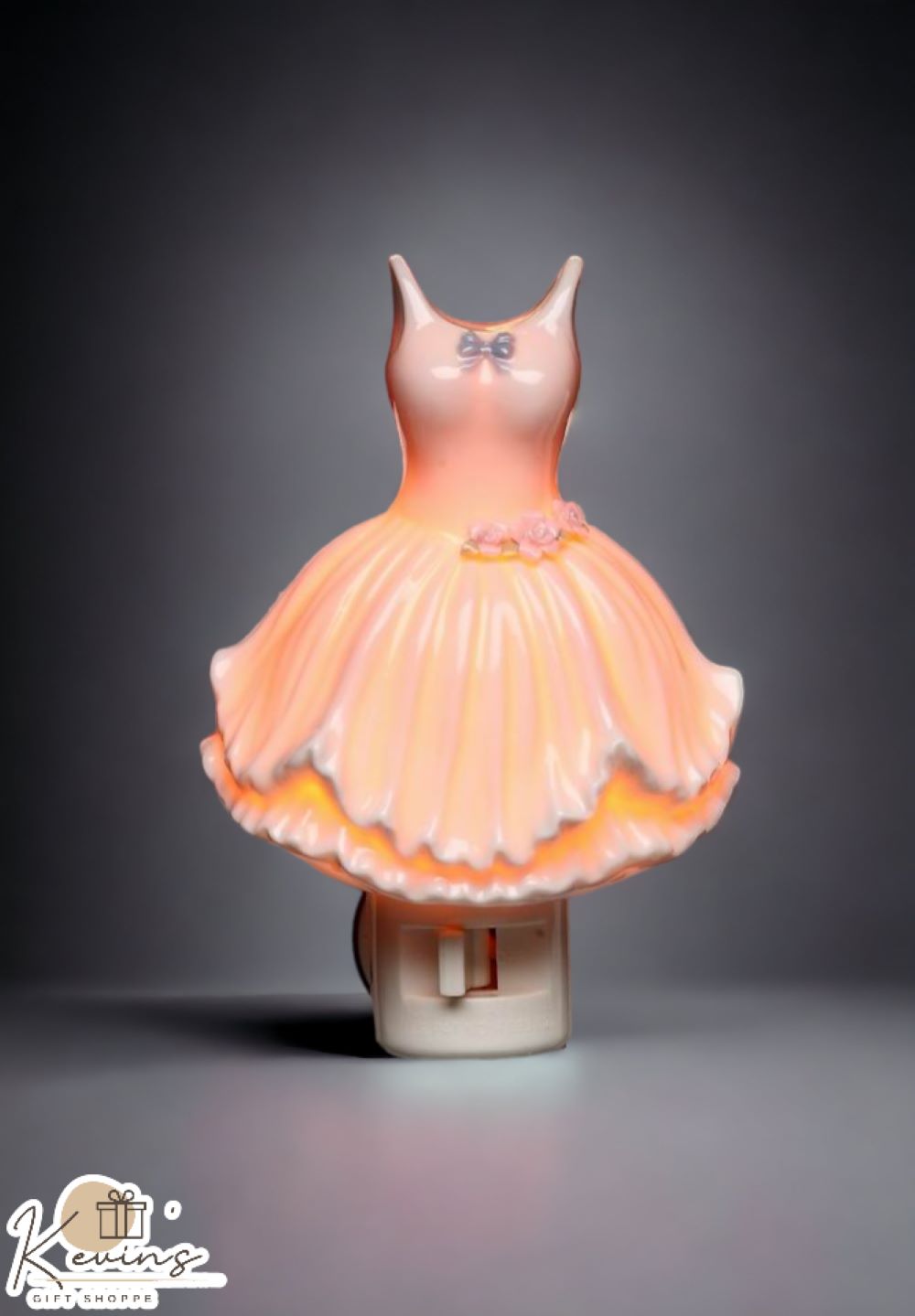 Ceramic Ballerina Dress Plug-In Night Light, Home Décor, Gift for Her, Gift for Daughter, Gift for Ballerina Dancer