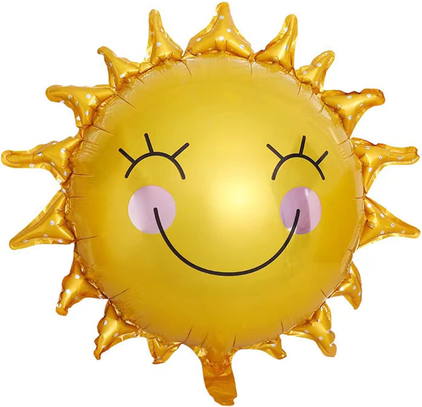 8PCS Sun Smil Foil Balloons Sunshin Aluminum Balloon Gold Summer Sun Helium Mylar Party Balloons