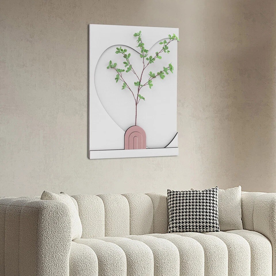 3D Sandstone Wall Art with LED Light – Modern Nature Wall Décor for Bedroom & Home