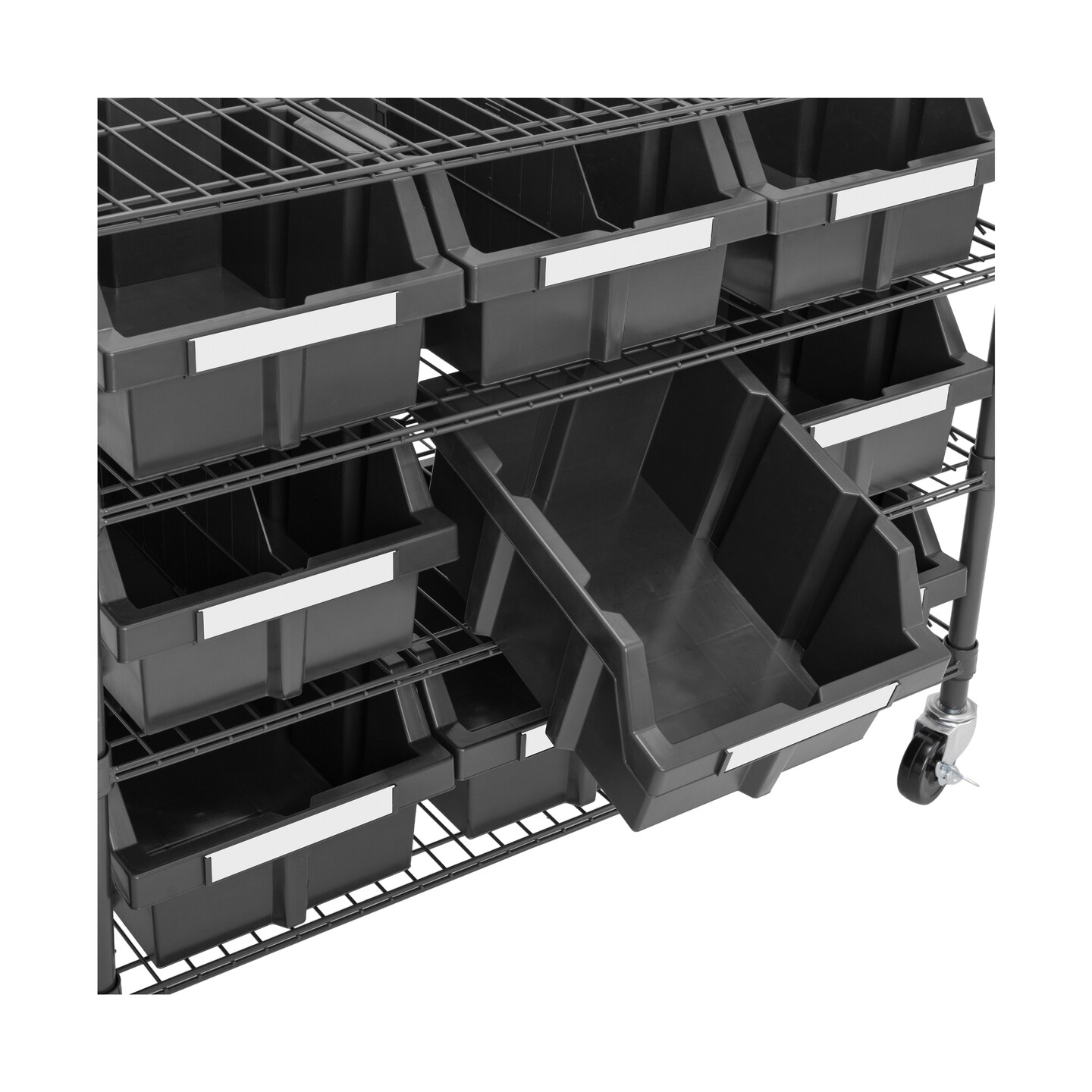 Seville Classics 4-Tier NSF 9-Bin Rack, 36" W x 14" D x 31" H
