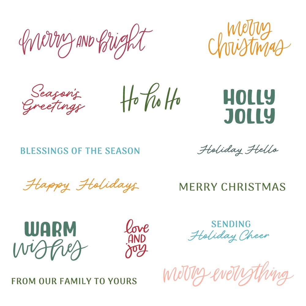 Simply Stated: Holiday - 4&#x22;x 6&#x22; Stamp Set