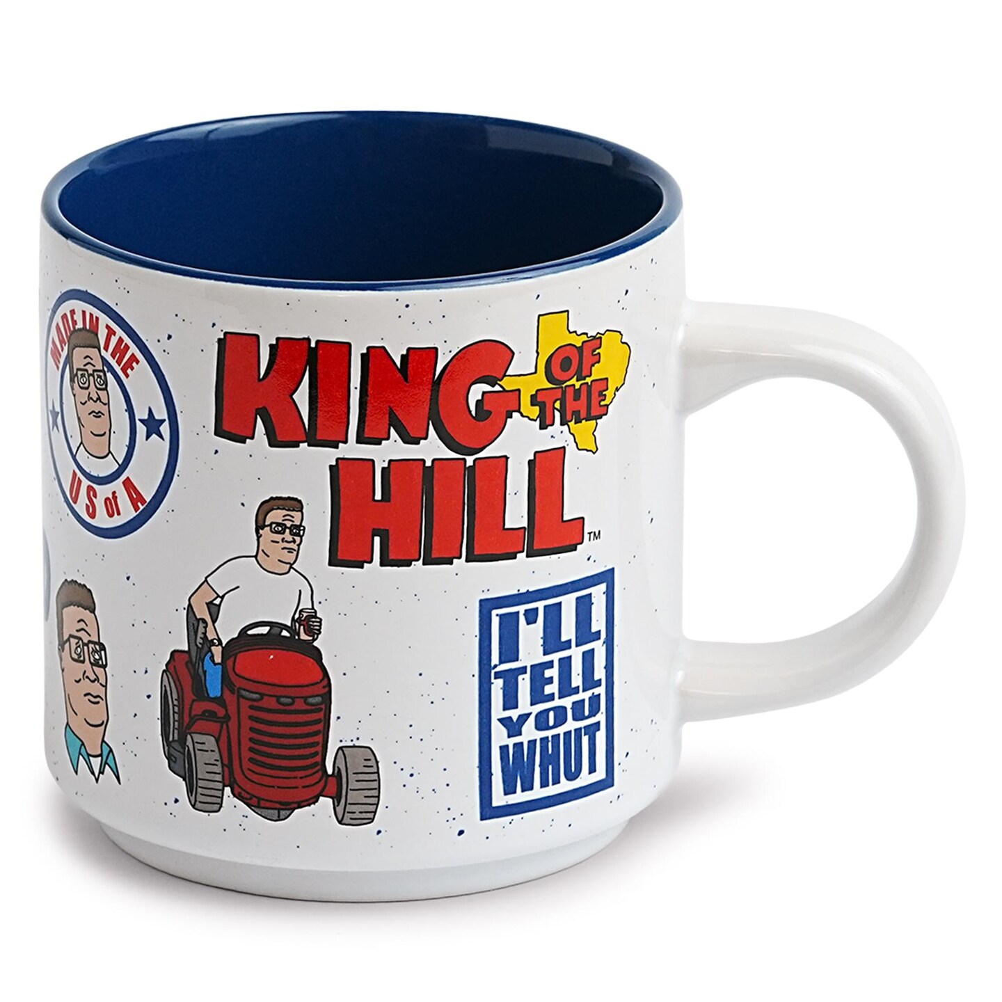 King Of The Hill Episode Icons Single Stackable Ceramic Mug | Holds 13 Ounces