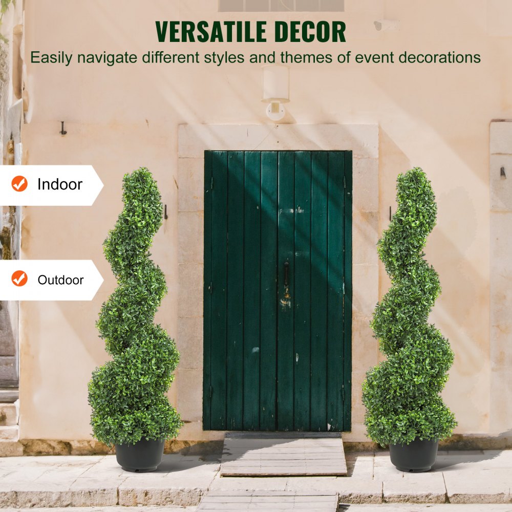 Artificial Boxwood Topiary Spiral Plant 91cm with Extra Leaves