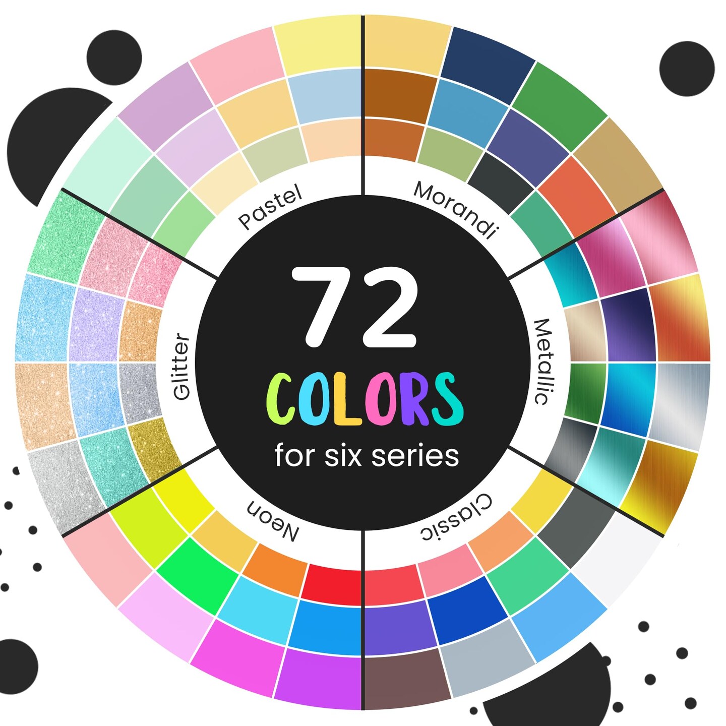 72 Colors Acrylic Paint Pens Markers, Extra Fine Tip Acrylic Paint Markers for Rock Painting, Ceramic, Wood, Plastic, Canvas, Glass, Card Making, DIY Crafts & Art Supplies