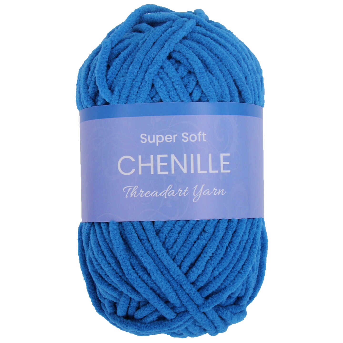 ThreadArt #5 Chenille Yarn for Crocheting, Knitting, Amigurumi, Super Soft Plush Velvet Yarn - 50 Gram 60 yds Fluffy Yarn Skeins