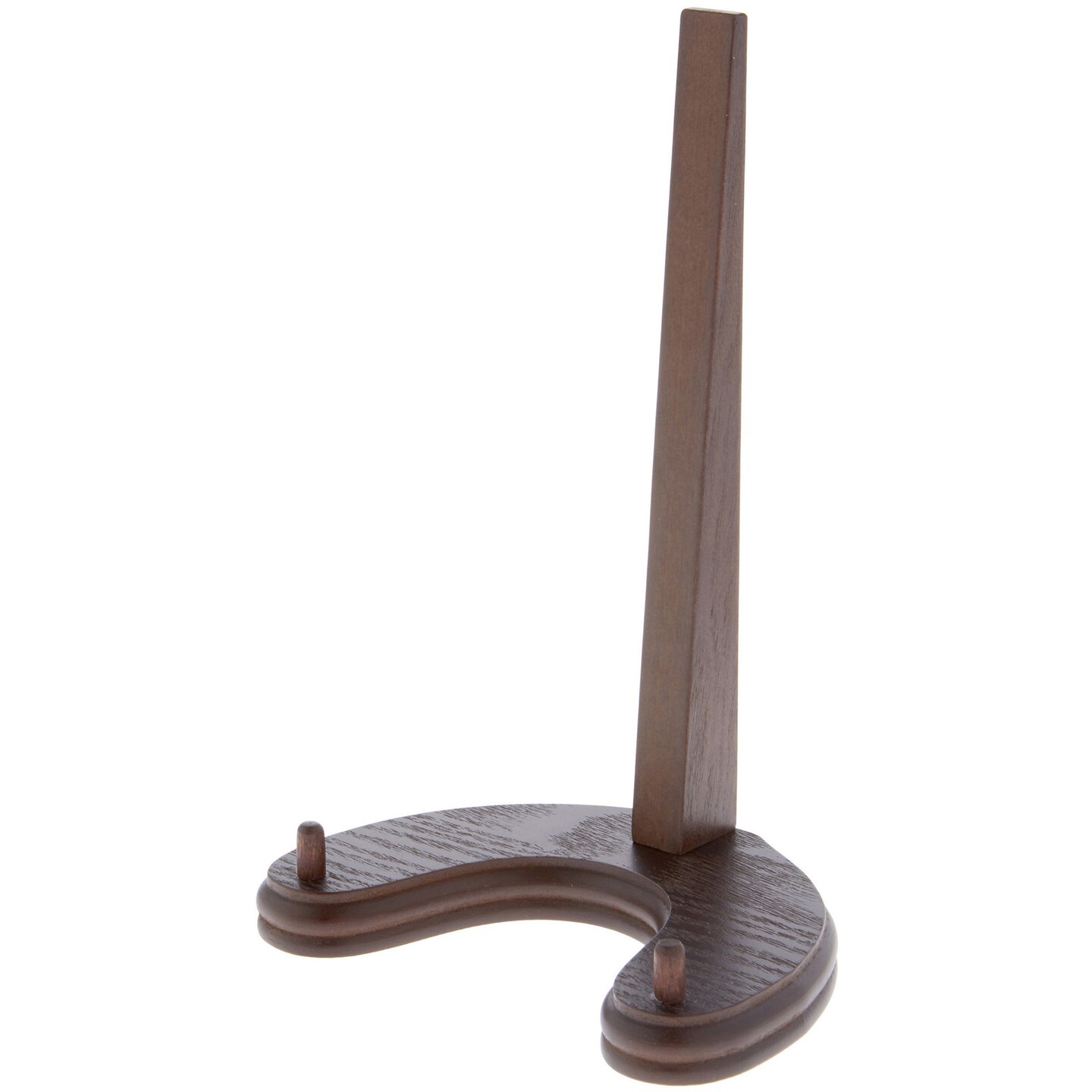 Bard&#x27;s Walnut MDF Wood Plate Stand, 8.25&#x22; H x 5.5&#x22; W x 4.5&#x22; D (For Plates 9&#x22;-13&#x22;)