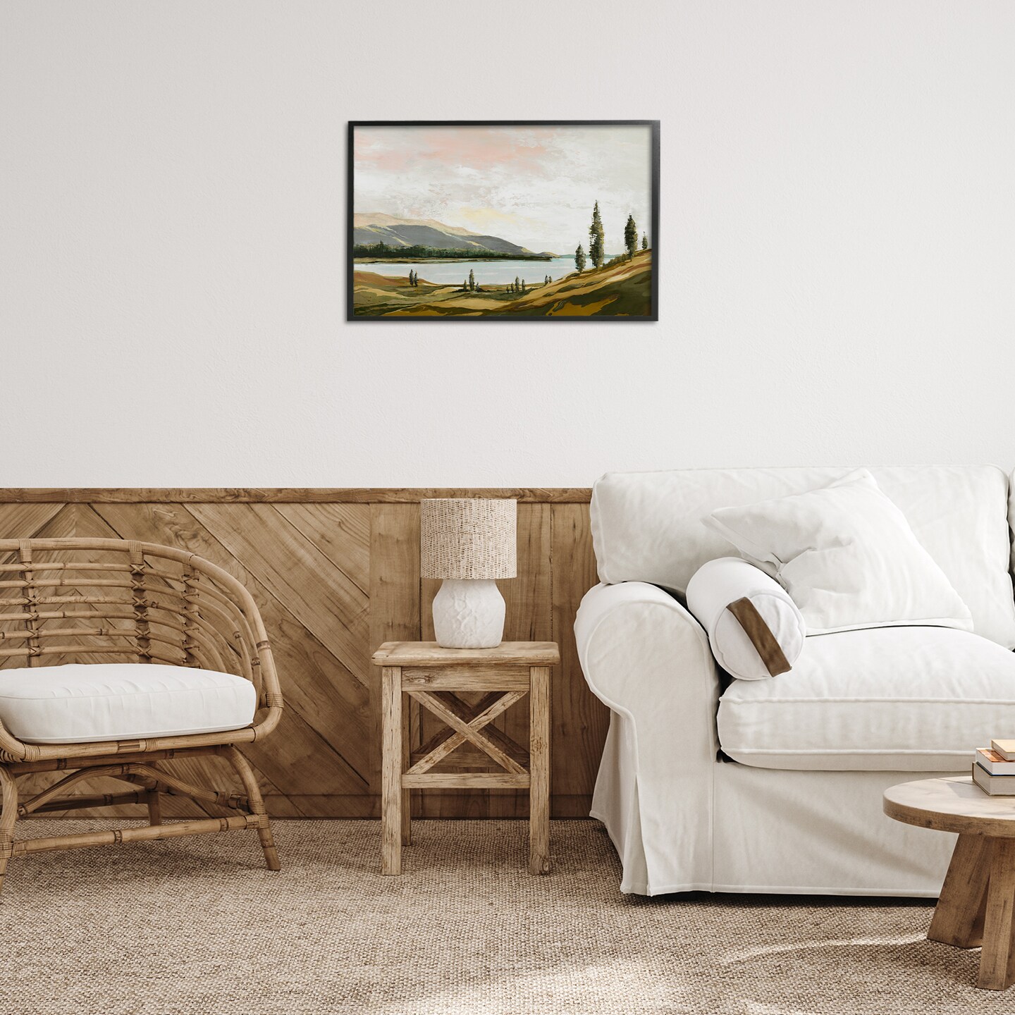 Stupell Industries Calm Scenic Landscape Framed Giclee Design by Max Maxx