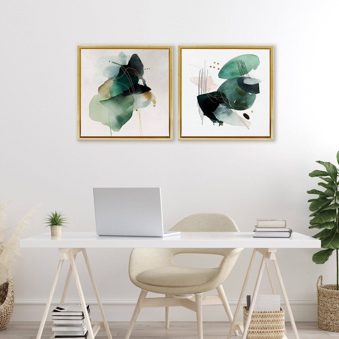 Stupell Industries Fluid Abstract Harmonies 2pc Floating Frame Set, design by Svetlana Aleynikova