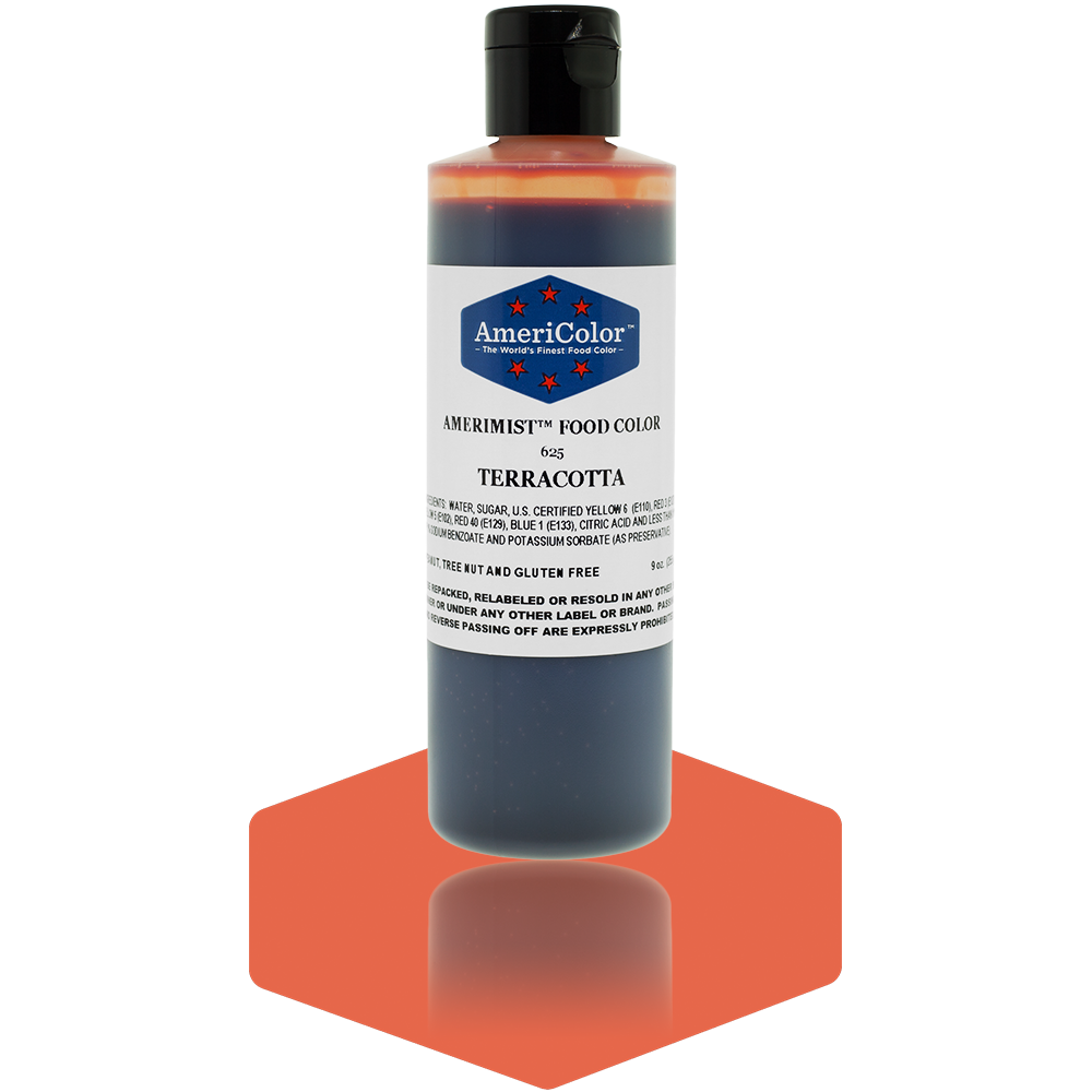 AmeriColor, Terracotta, 9 Ounce, AmeriMist Airbrush Food Coloring