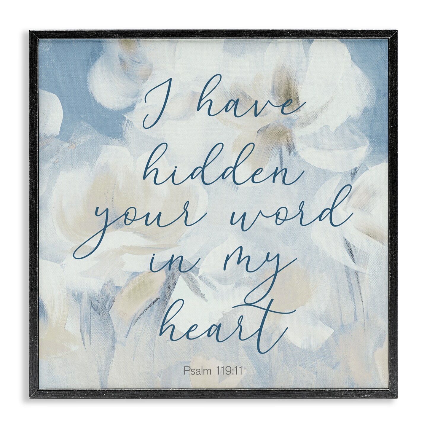 Stupell Industries Hidden Your Word In My Heart Framed Giclee, design by Lanie Loreth
