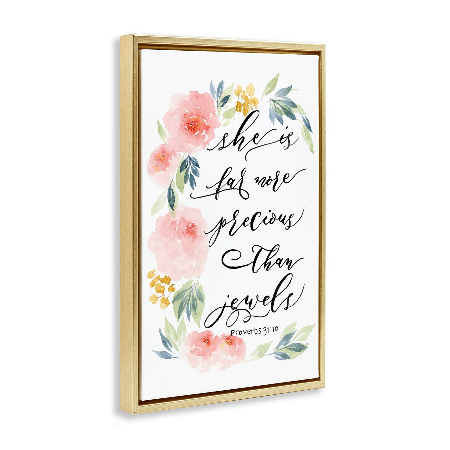 Stupell Industries Far More Precious Than Jewels Floating Frame, design by Lucille Price