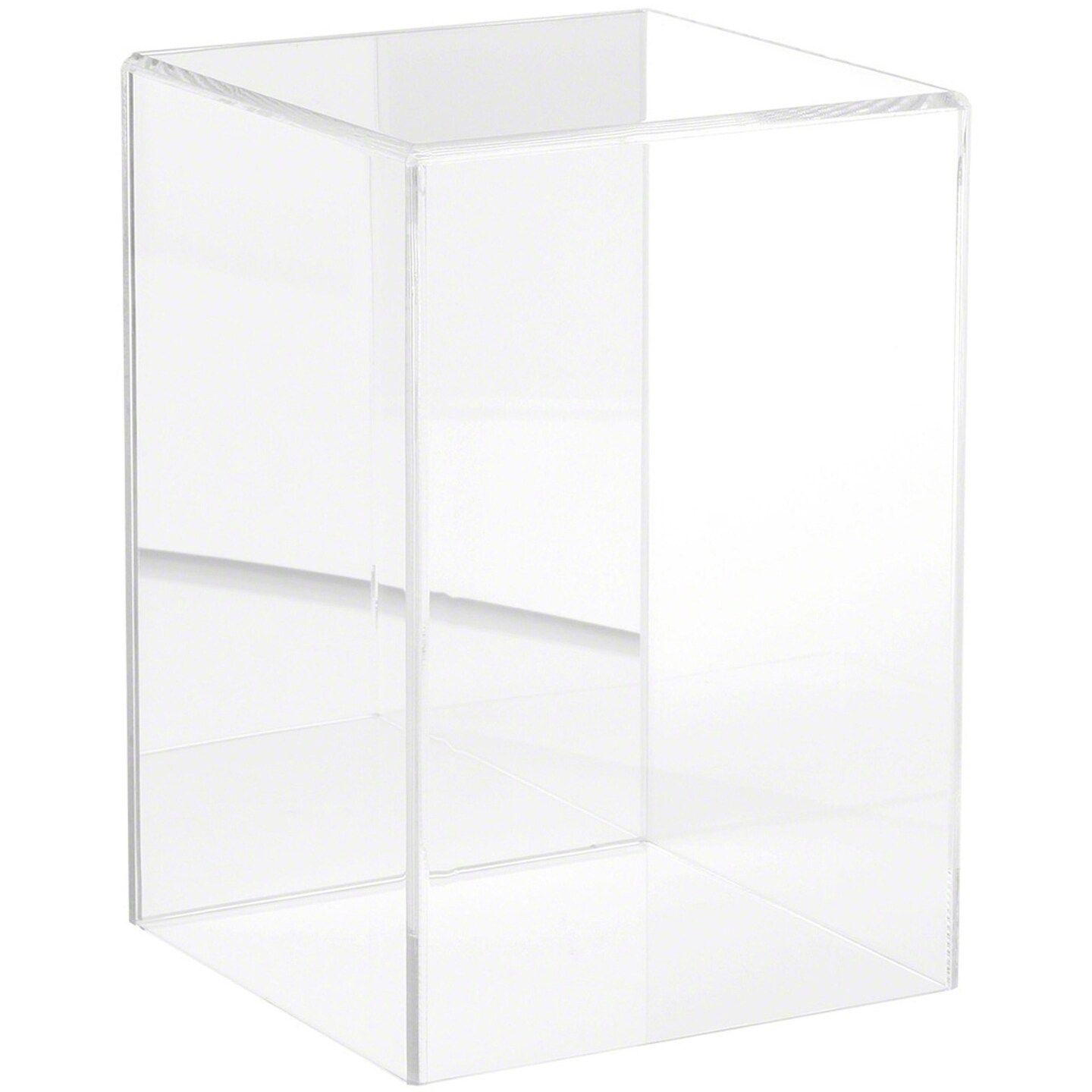 Plymor Clear Acrylic Display Case With Hardwood Base, 6 W X 4 D X 6 H...