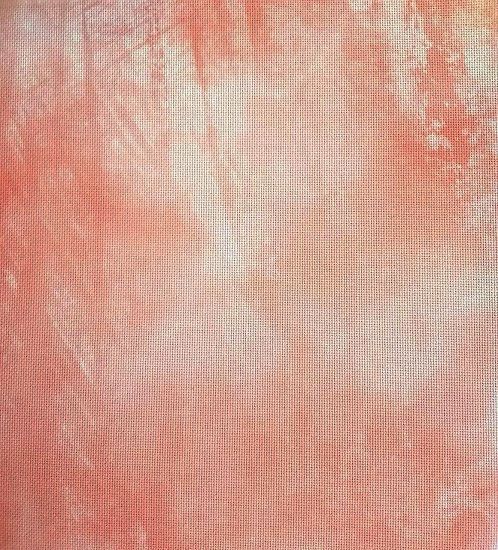 Peach Sunrise Designer Printed AIDA Fabric. Canvas for embroidery with an applied background KF-1020A