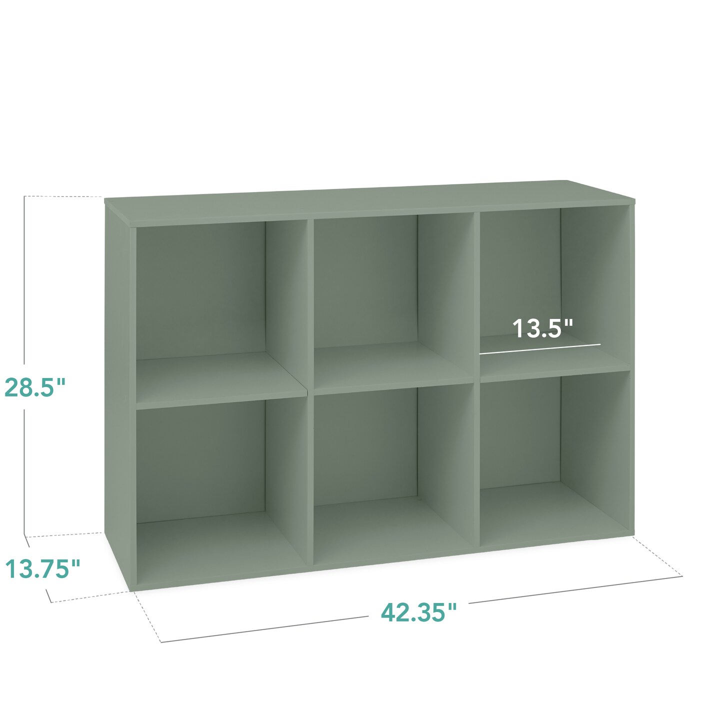 Best Choice Products 6-Cube Bookshelf, 13.5in Display Storage System, Organizer w/ Removable Back Panels
