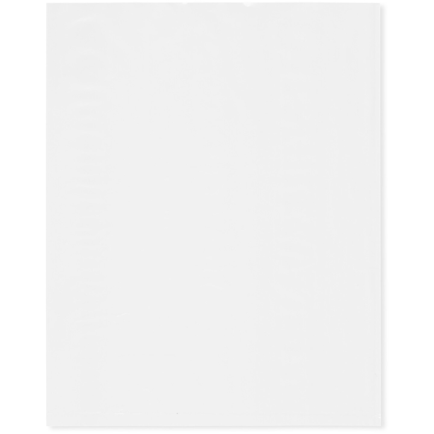 Plymor 8&#x22; x 10&#x22;, White 2 Mil Flat Open Plastic Poly Bags
