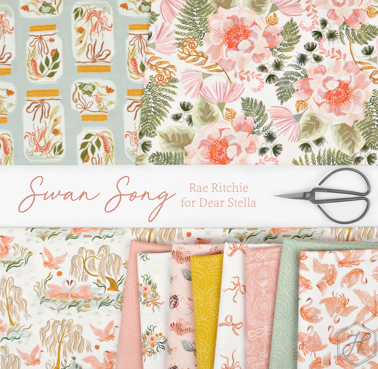 Swan Toile in Nectar (stella-drr3166 nectar) | Swan Song | Rae Ritchie | Dear Stella