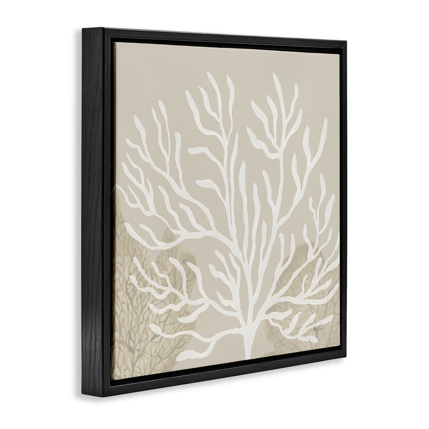 Stupell Industries Wide Coral Branches on Beige Floating Frame By Yvette St. Amant