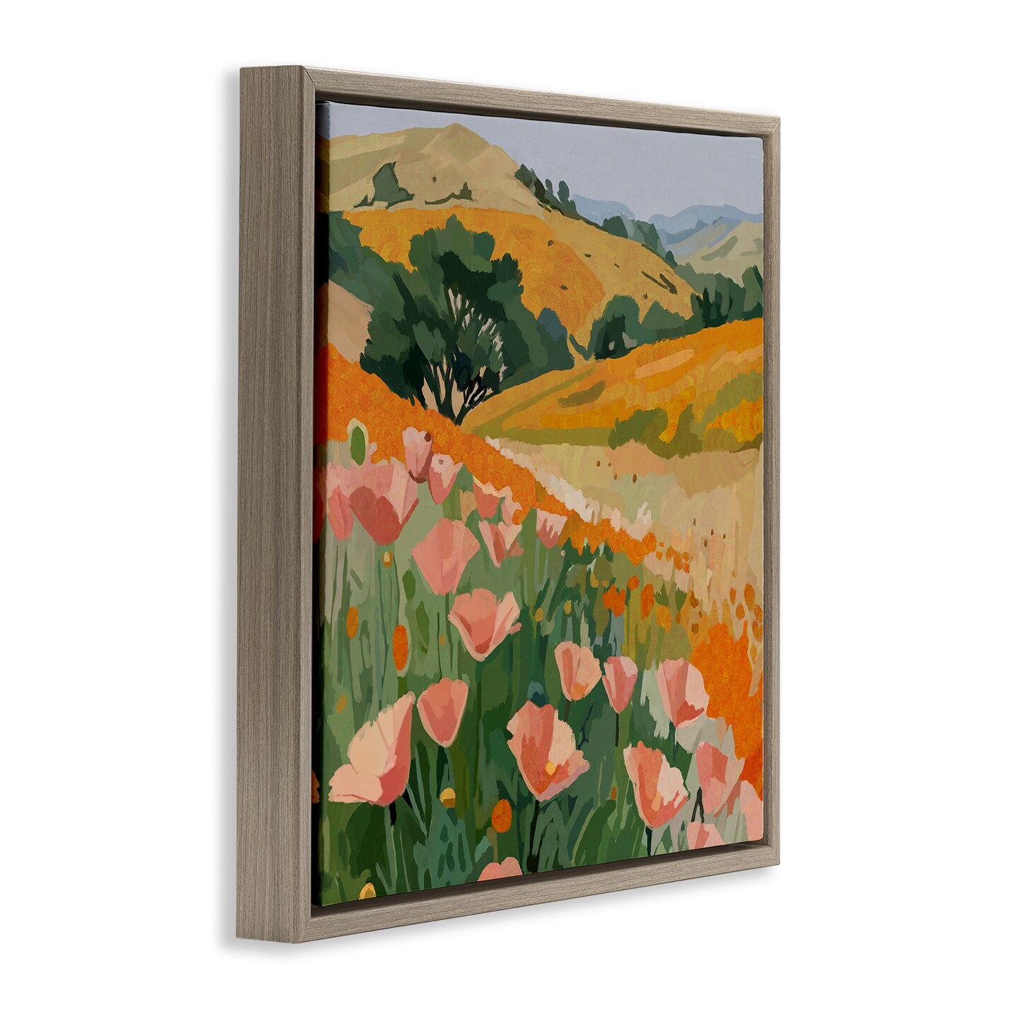 Stupell Industries California Poppies Meadow Floating Frame By Amelia Noyes