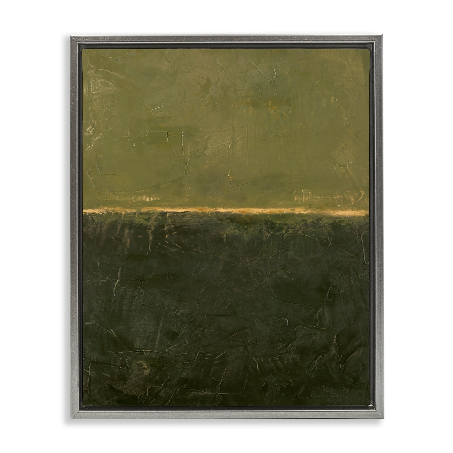 Stupell Industries Green Hued Rustic Abstract Floating Frame By Design Fabrikken