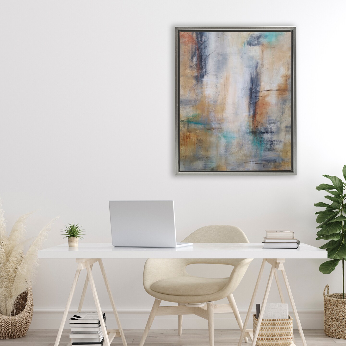 Stupell Industries Desert Fade Abstraction Floating Frame, design by Michelle Hutchins