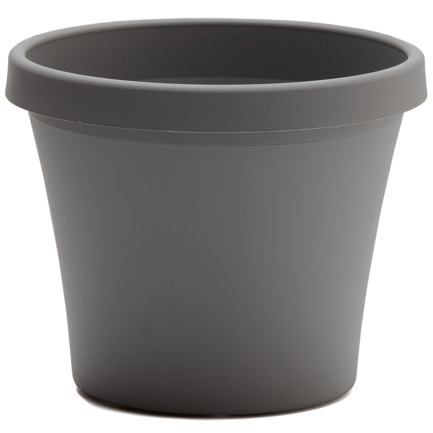 Bloem Terra Pot Planter: 12" - Charcoal - Durable Resin Pot, for Indoor and Outdoor Use, Gardening, 3.5 Gallon Capacity, Saucer Sold Separately